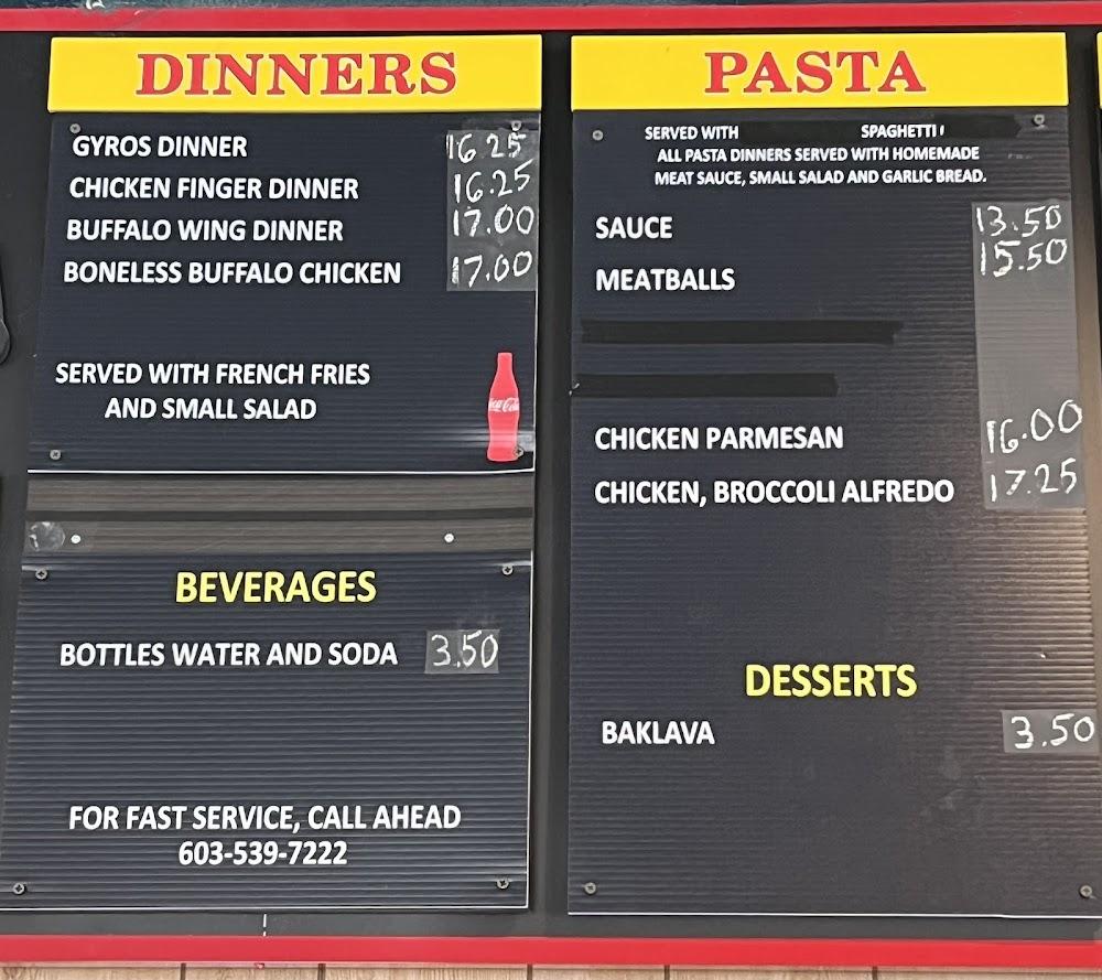 Ossipee House of Pizza Menu image 4